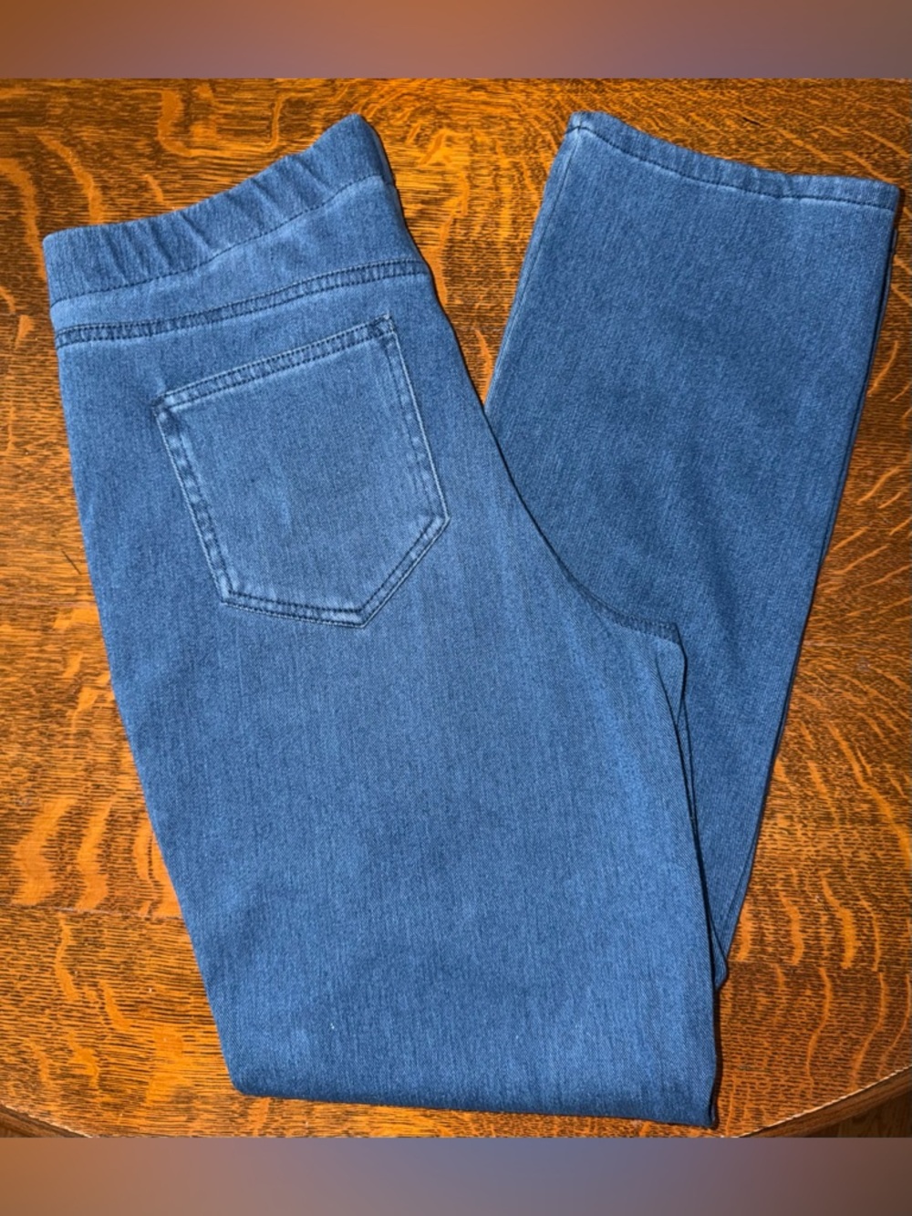 Lands' End Medium Blue Denim Stretch Jeans Sz Small Petite 6/8